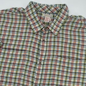 Carbon 2 Cobalt Shirt Mens XL Multicolor Plaid Shortโ Sleeve Button Down Shirt
